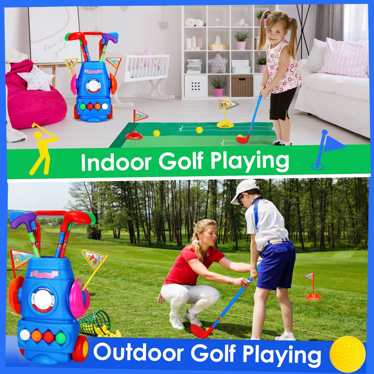 Indoor Golf Playing  
Outdoor Golf Playing