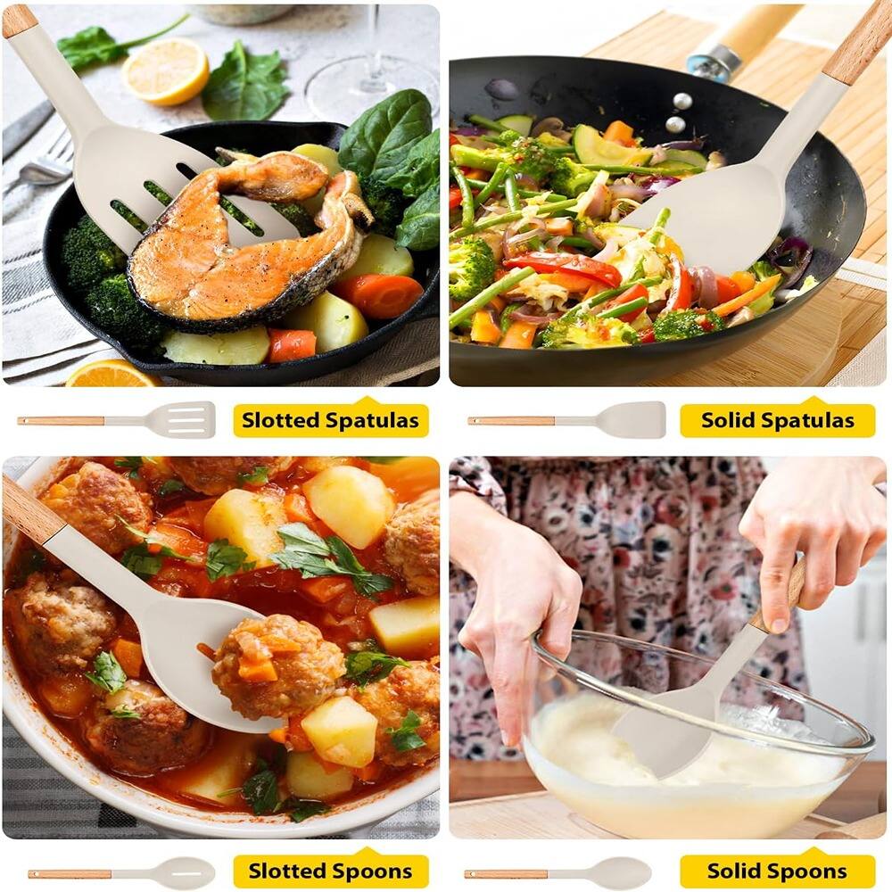 - Slotted Spatulas
- Solid Spatulas
- Slotted Spoons
- Solid Spoons