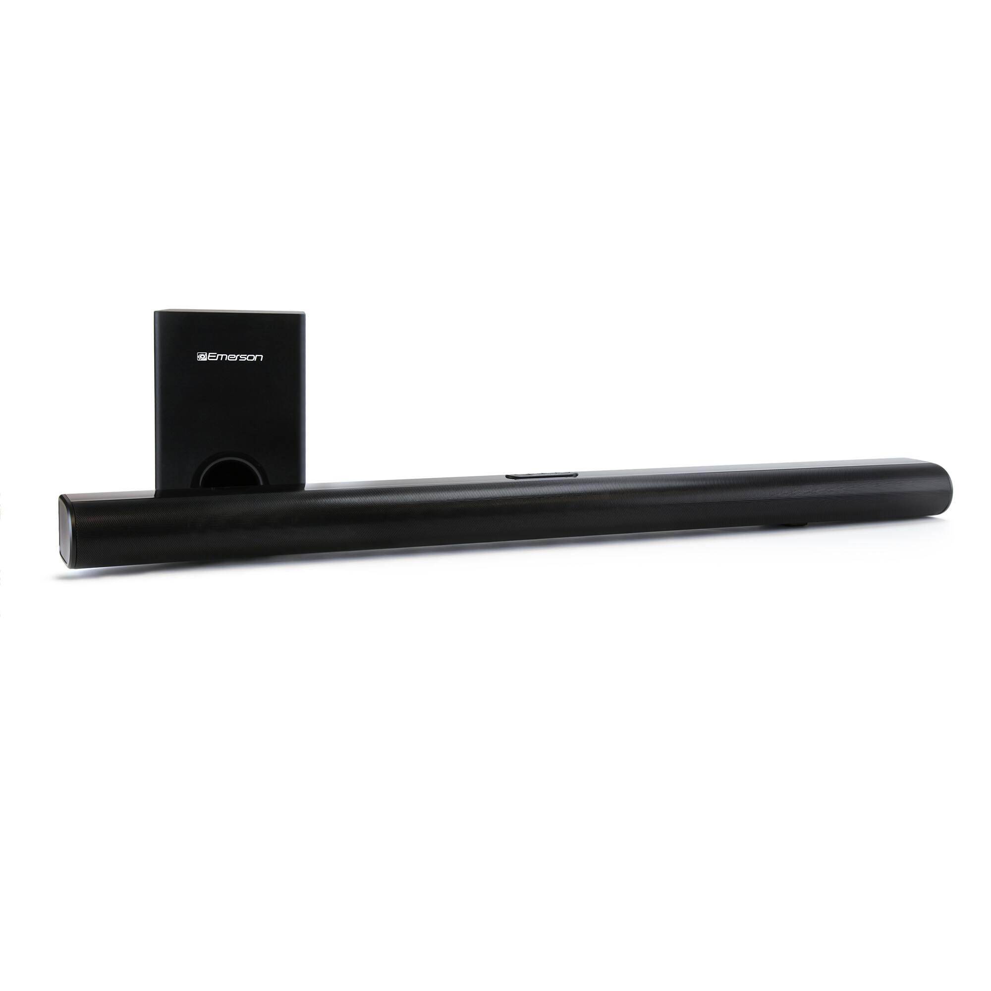 Front. Emerson - 37-Inch Bluetooth Soundbar with Wireless Subwoofer (EHS-2050) - Black.