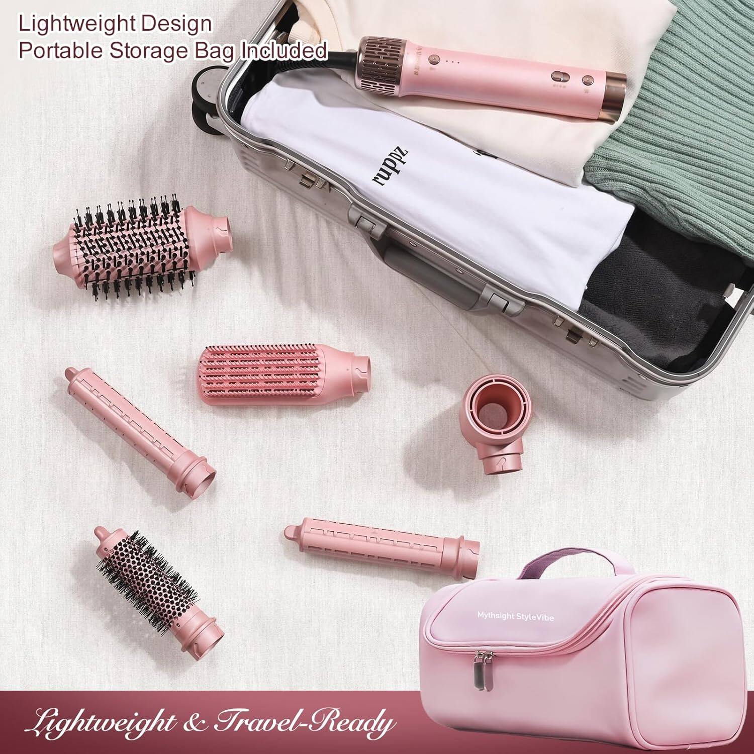 Mythsight StyleVibe 6 in 1 Air Styler,Dual Voltage Hair Dryer