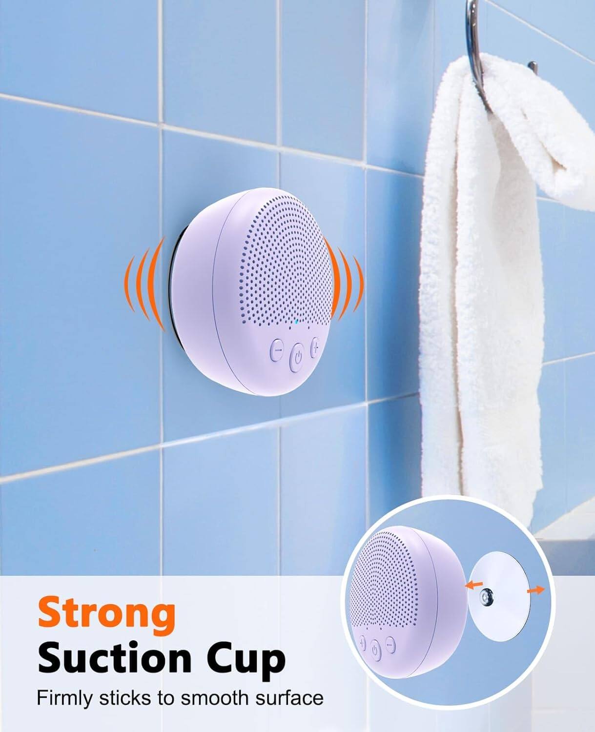 Strong Suction Cup  
Firmly sticks to smooth surface