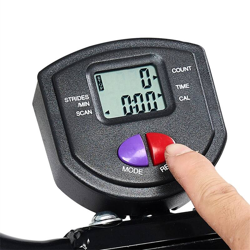 STOP  
STRIDES /MIN  
SCAN  
COUNT  
TIME  
CAL  
MODE  
RE