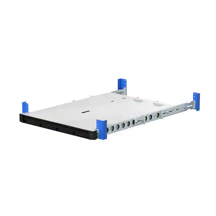 Front. RackSolutions - RackSolutions 1U Raven 185-A Rail for HPE - Black.