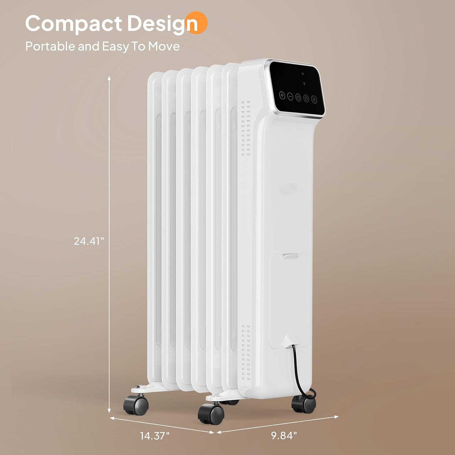 Compact Design Portable and Easy To Move

24.41"
14.37"
9.84"