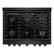 Alt View 1. ZLINE - 36 in. Wide 6 Burner ZLINE Paramount Dual Fuel Black Stainless Convection Oven Range (SDRB-BR-36) - Black Stainless Steel.