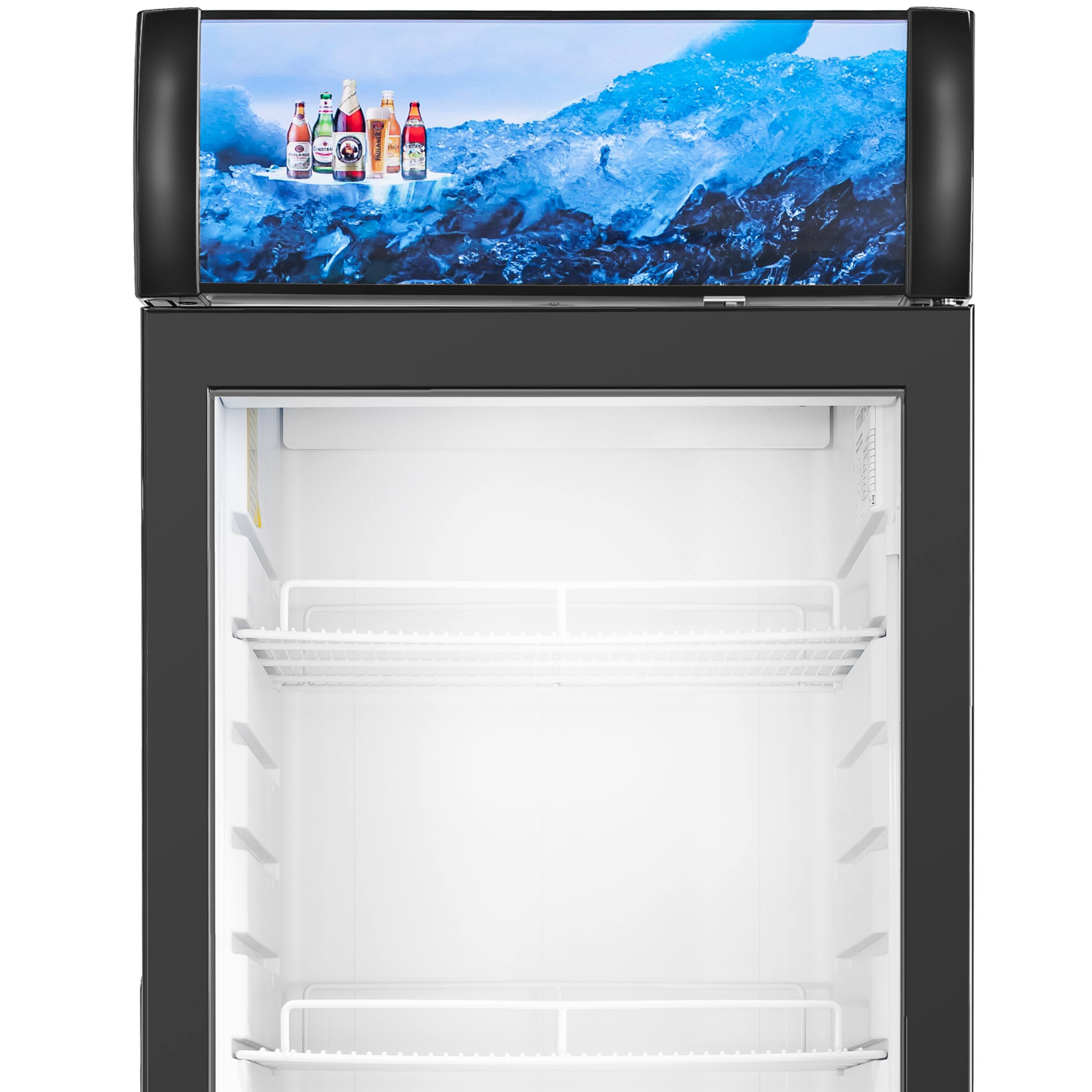 Back. Equator - Equator Vitlife 12.3 Cu Ft Commercial Glass Door Merchandiser Refrigerator, LED, Adjustable Shelves, Auto Defrost ETL - Black.