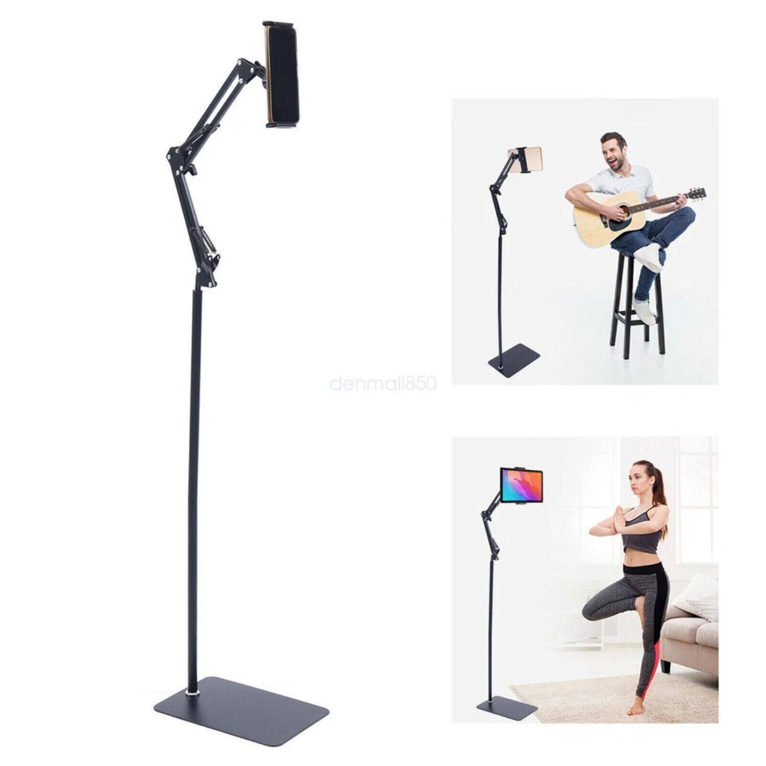 Left. Stock Preferred - Universal 360° Adjustable Floor Stand Tablet & Phone Holder - FSH-360-XL.