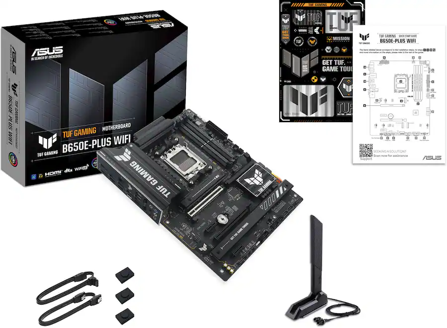 ASUS TUF GAMING B650M-PLUS, Scheda Madre AMD Micro-ATX, Slot DDR5, Nera | Ryzen 9000/8000/7000, DDR5 192GB, PCIe 5.0, 2 slot M.2, Ethernet Realtek 2.5Gb, DisplayPort, HDMI, USB Type-C, Aura Sync ASUS TUF GAMING B650M-PLUS, Scheda Madre AMD Micro-ATX, Slot DDR5, Nera | Ryzen 9000/8000/7000, DDR5 192GB, PCIe 5.0, 2 slot M.2, Ethernet Realtek 2.5Gb, DisplayPort, HDMI, USB Type-C, Aura Sync