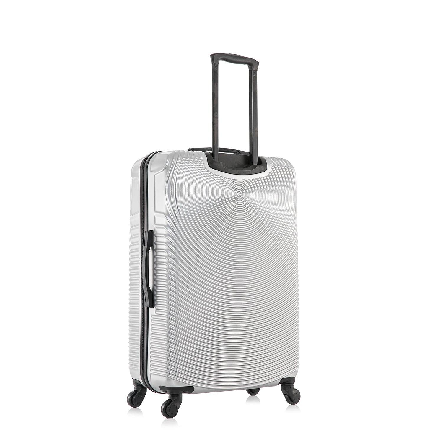 Alt View 1. DUKAP - Inception Lightweight Hardside Spinner 3 Piece Luggage Set  20"/24"/28" - SILVER.