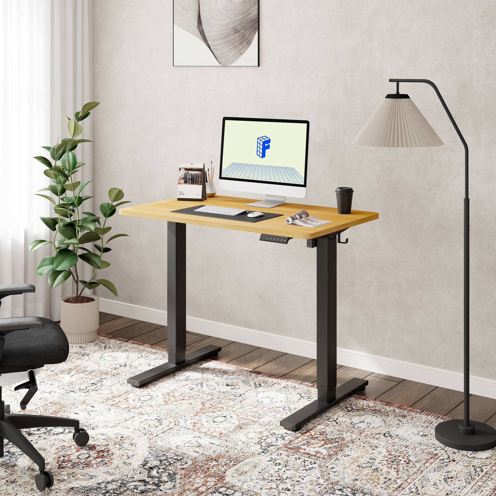 FlexiSpot E2 40''W Electric Adjustable Standing Desk Chipboard