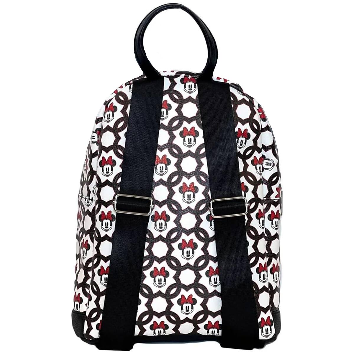 Alt View 1. UPD - Minnie Mouse All Over Print 10" Mini Deluxe Backpack with 1 Front pocket - Multicolored.