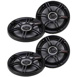 Crunch - 300 Watts 6.5-Inch Coax Shallow 4 Ohms CS Speakers (2 Pack) | CS-65CXS - Black
