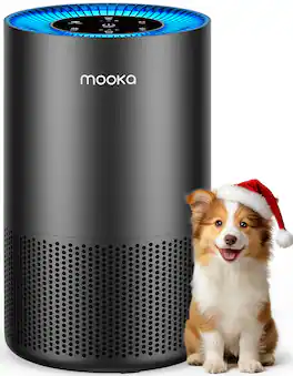 ZACHVO - Air Purifiers for Room Up to 1300 Sq Ft, with 360° Air Inlet, 13dB Air Purifier for Bedroom Pet Dust Pollen (Black)