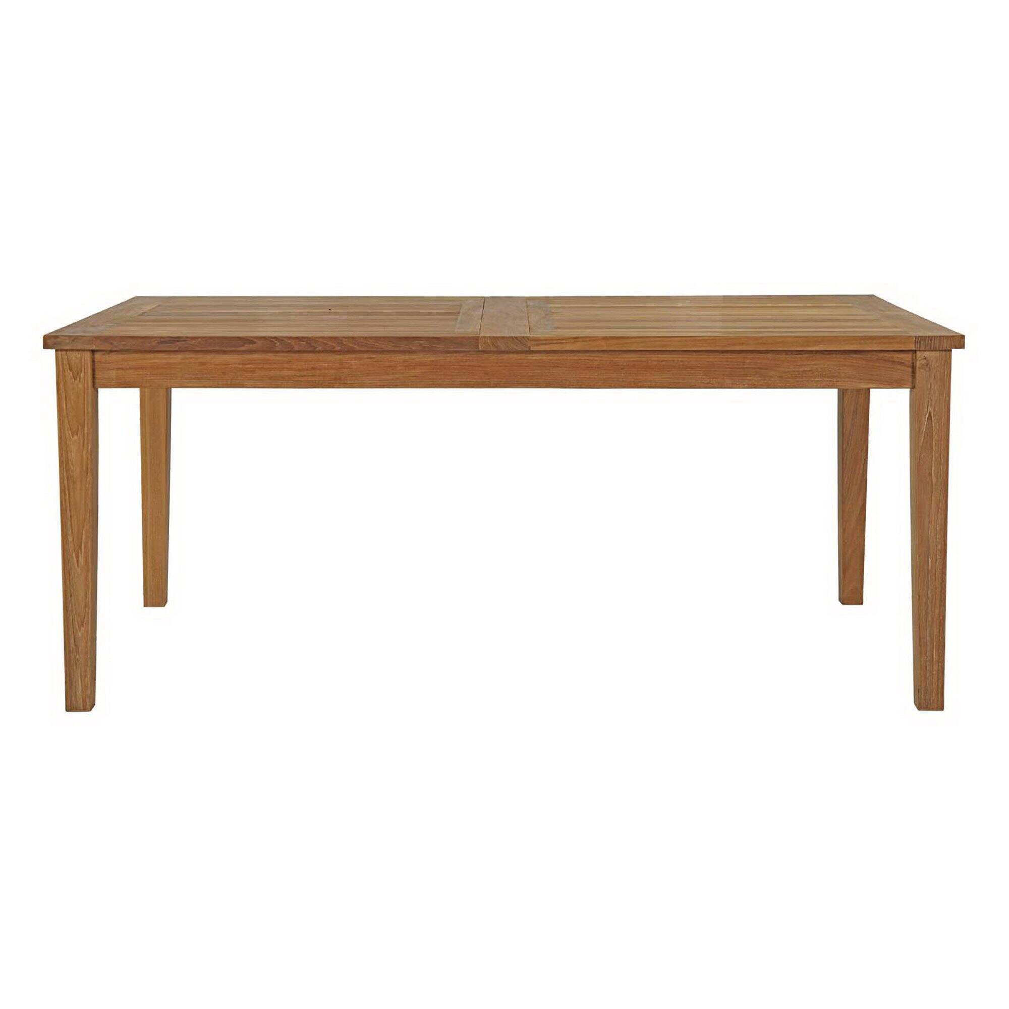 Back. Modway - Marina Extendable Outdoor Patio Teak Dining Table by Modway - Natural.