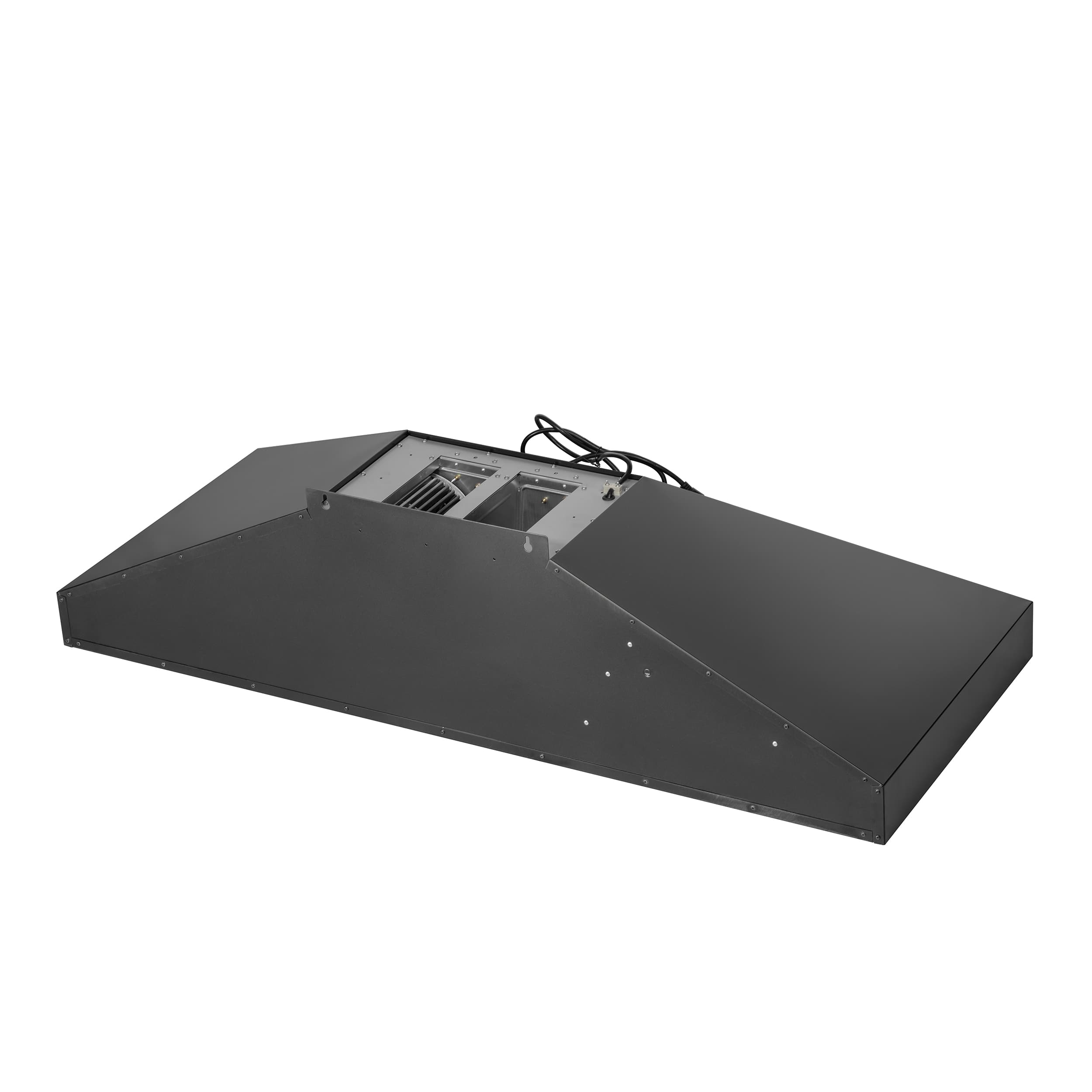 Back. Forno Appliances - Aria 60 in. Convertible Wall-Mounted Range Hood - Black.