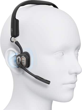 Shokz OpenMeet, Wireless Bone Conduction Headset Black - Best Buy Shokz OpenMeet, Wireless Bone Conduction Headset Black - Best Buy