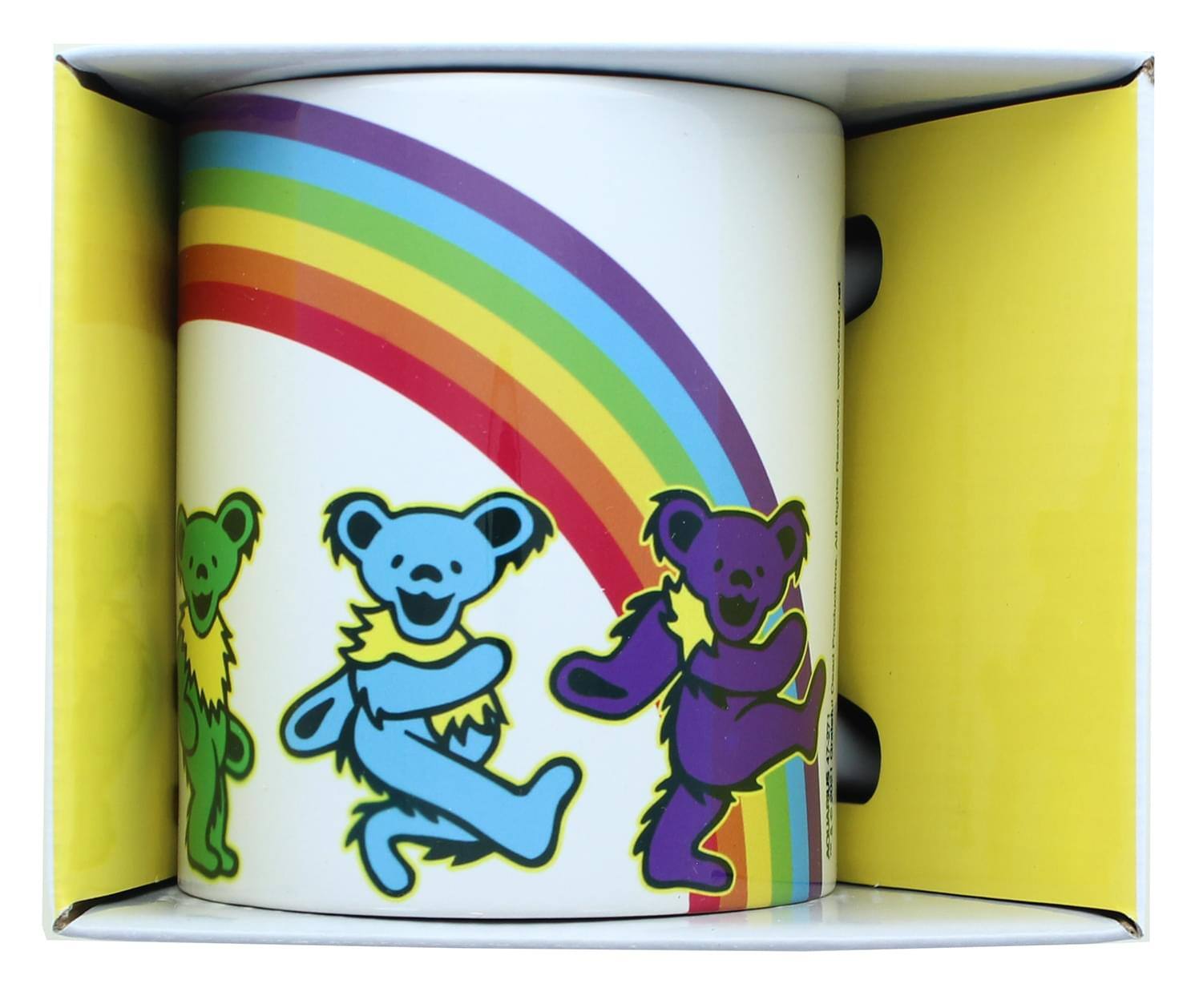 Alt View 1. NMR Distribution - Grateful Dead Dancing Bears 11 Ounce Ceramic Mug - Rainbow.