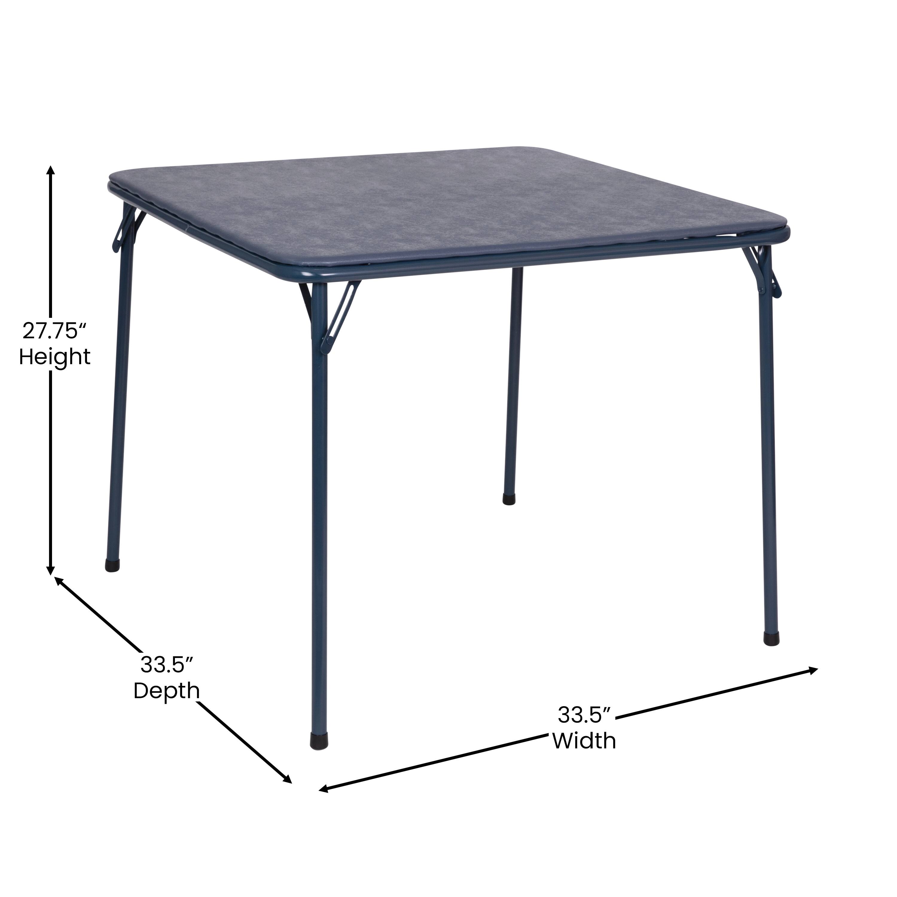 27.75" Height  
33.5" Depth  
33.5" Width