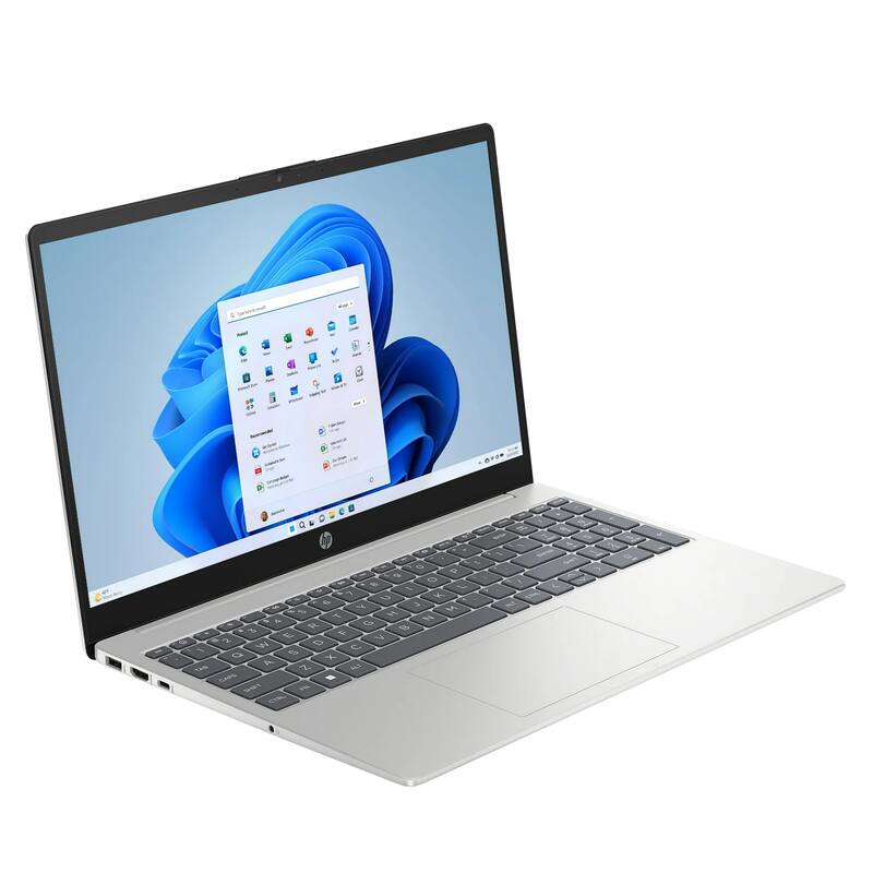 Alt View 2. HP - 15.6" Laptop - Intel Core i3 N305 2023 - 8GB Memory - 128GB UFS - Natural Silver.