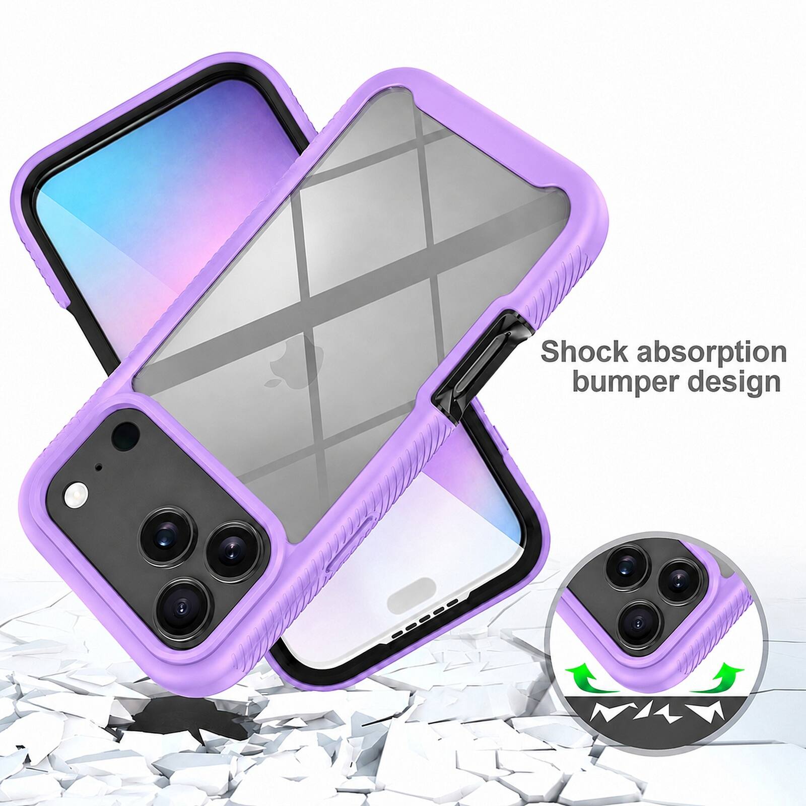Shock absorption bumper design