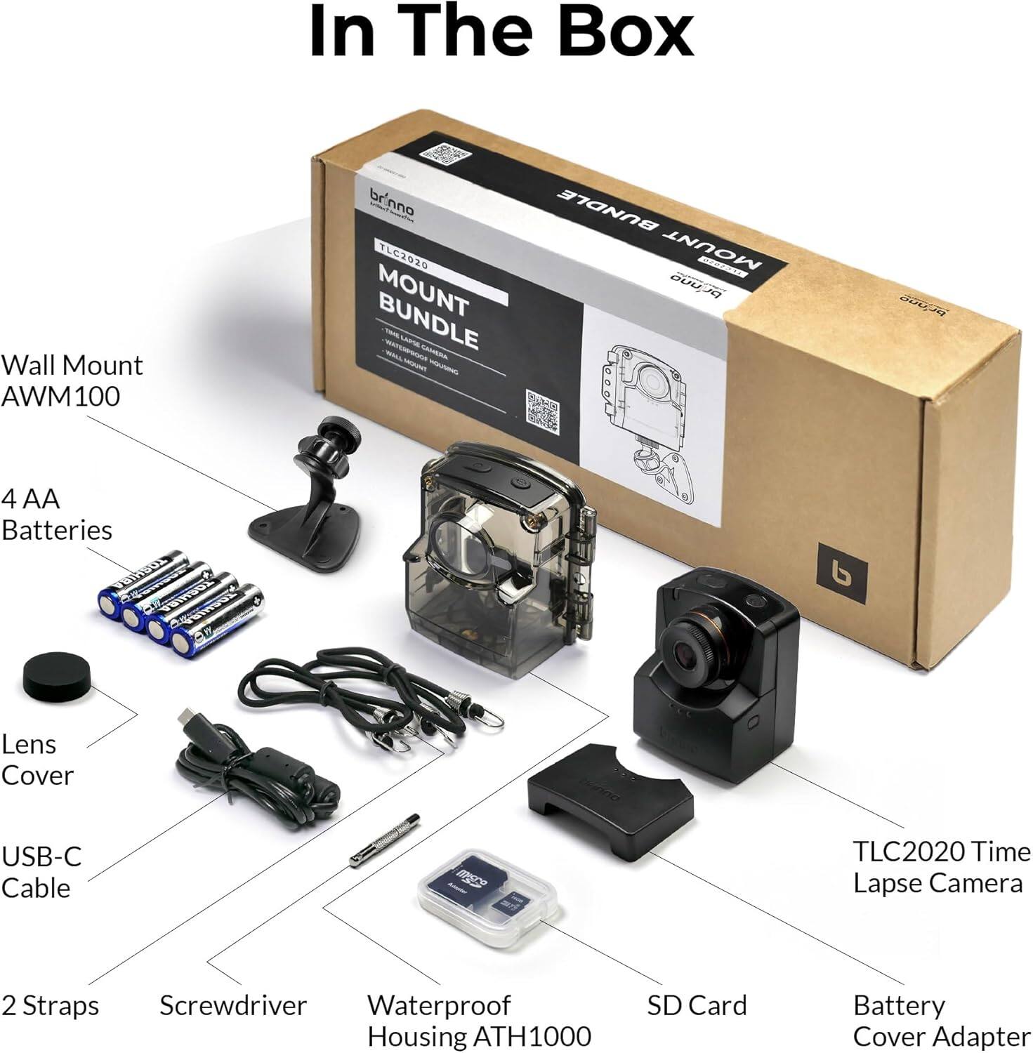 Brinno Empower TLC2020 Time Lapse Camera with ATH1000 Housing