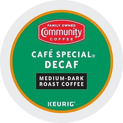 FAMILY OWNED  
Community Coffee  

CAFÉ SPECIAL®  
DECAF  

MEDIUM-DARK ROAST COFFEE  

KEURIG®