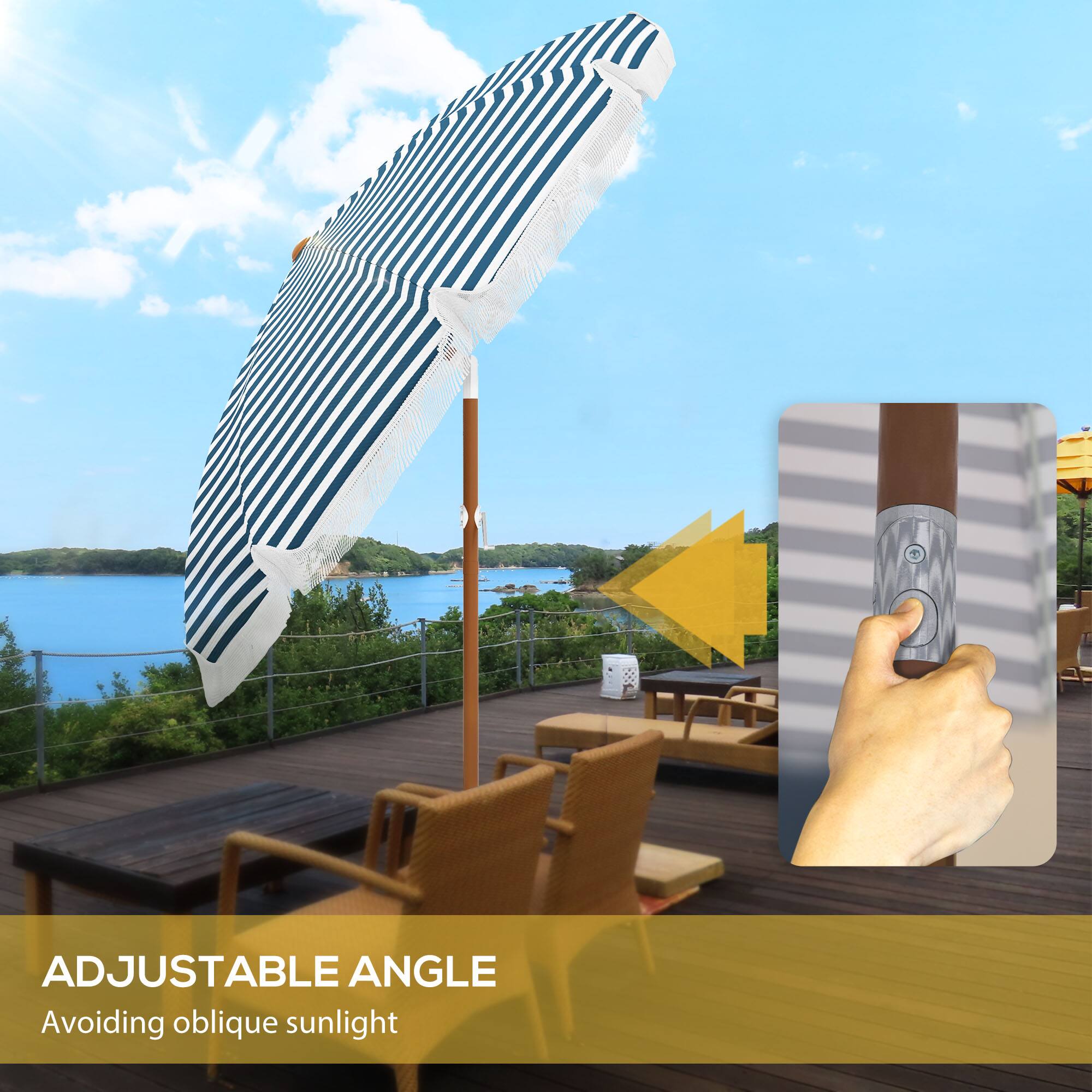 ADJUSTABLE ANGLE
Avoiding oblique sunlight