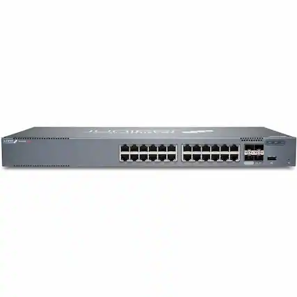 Front. Juniper - Juniper EX4000-24P Ethernet Switch - 24 Ports - Manageable - Gigabit Ethernet, 10 Gigabit Ethernet - 1000Base-T - Unknown.