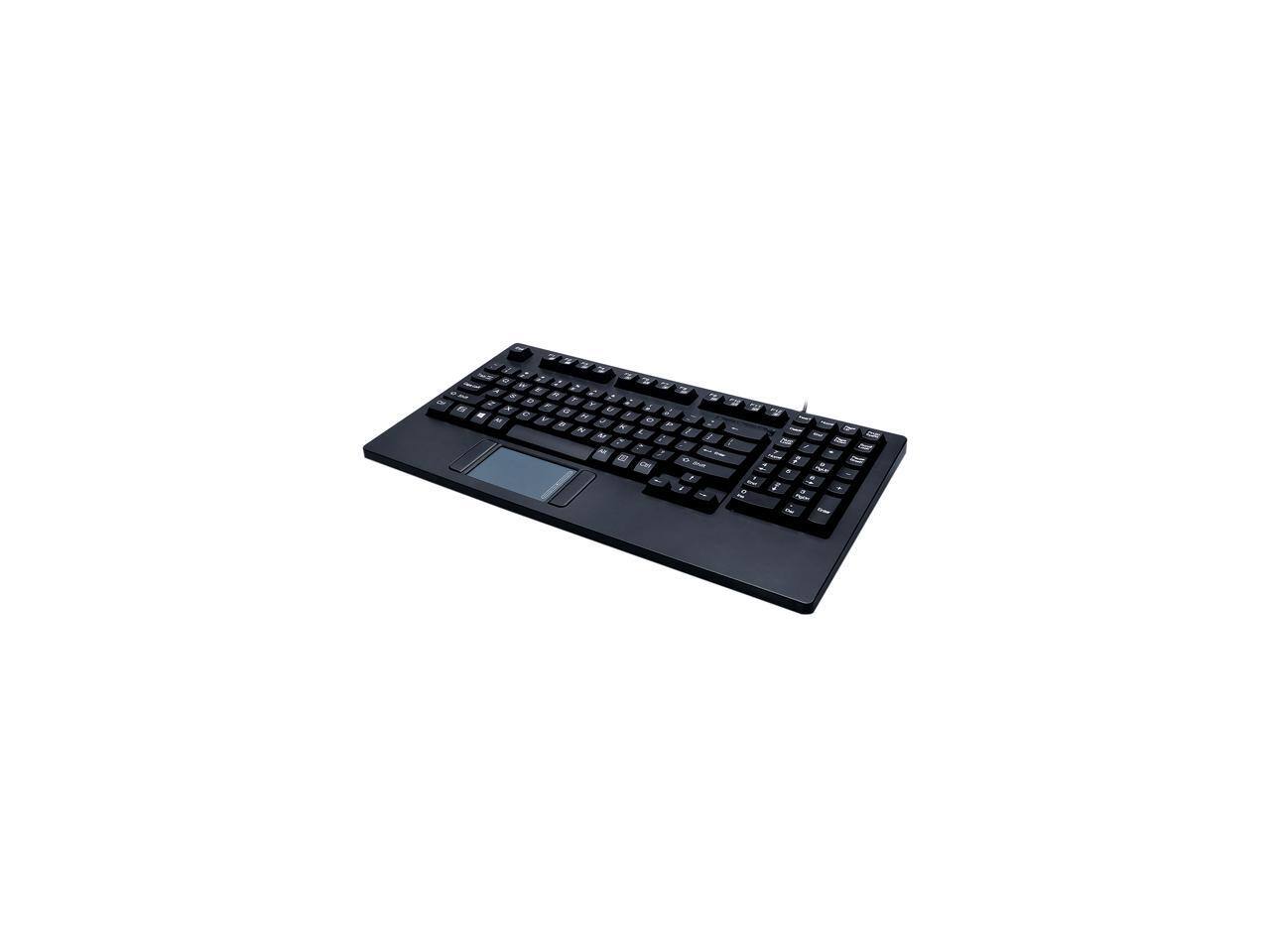 Alt View 2. Adesso - Adesso Easytouch  Usb Compact Keyboard With Glide Point Touchpad , Fits  In 19 1 - Black.