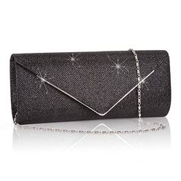Fabibe - Clutch Purses For Women Sparkling Envelope Evening Bag With Detachable Chain. Size and Capacity: Our clutch purse - Black