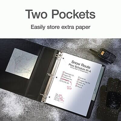 Two Pockets  
Easily store extra paper  

Snow Route  
Plow Schedule 01-A  

- Higgins St  
- Washington St  
- Ad Volmneyer St  
- Smith St  
- D Cty Loggers Rd  
- Adde Way Rd  
- Brch Ars Pine St  

County Dept of Transportation