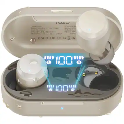 Headphones Charging Case Battery: 60mAh/3.7V/0.222Wh Battery: 400mAh Input: 5V/0.2A Output: 5V S/N: TQT1276A3B000001 Input: 5V Model No.: T12 MADE IN CHINA RoHS FC CE UK CA L 10 R L 10 R