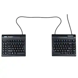 KINESIS - Freestyle2 Ergonomic Split Keyboard PC 20 Extended Separation Standard Windows Layout Hotkeys Embedded 10-Key - 20 Separation
