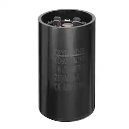 Unique Bargains - CD60 Motor Run Capacitor, 145-175uF MFD AC250V, 50-60Hz, for Electric Motor, 46x86mm - Black