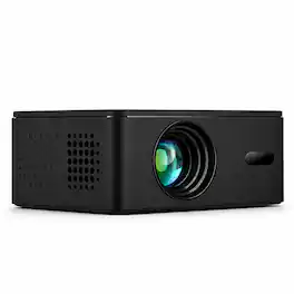 BOSS - A32 HD Projector - HD Projector, Auto Focus, 460 Lumens - w/ Free Screen & Mount - Black