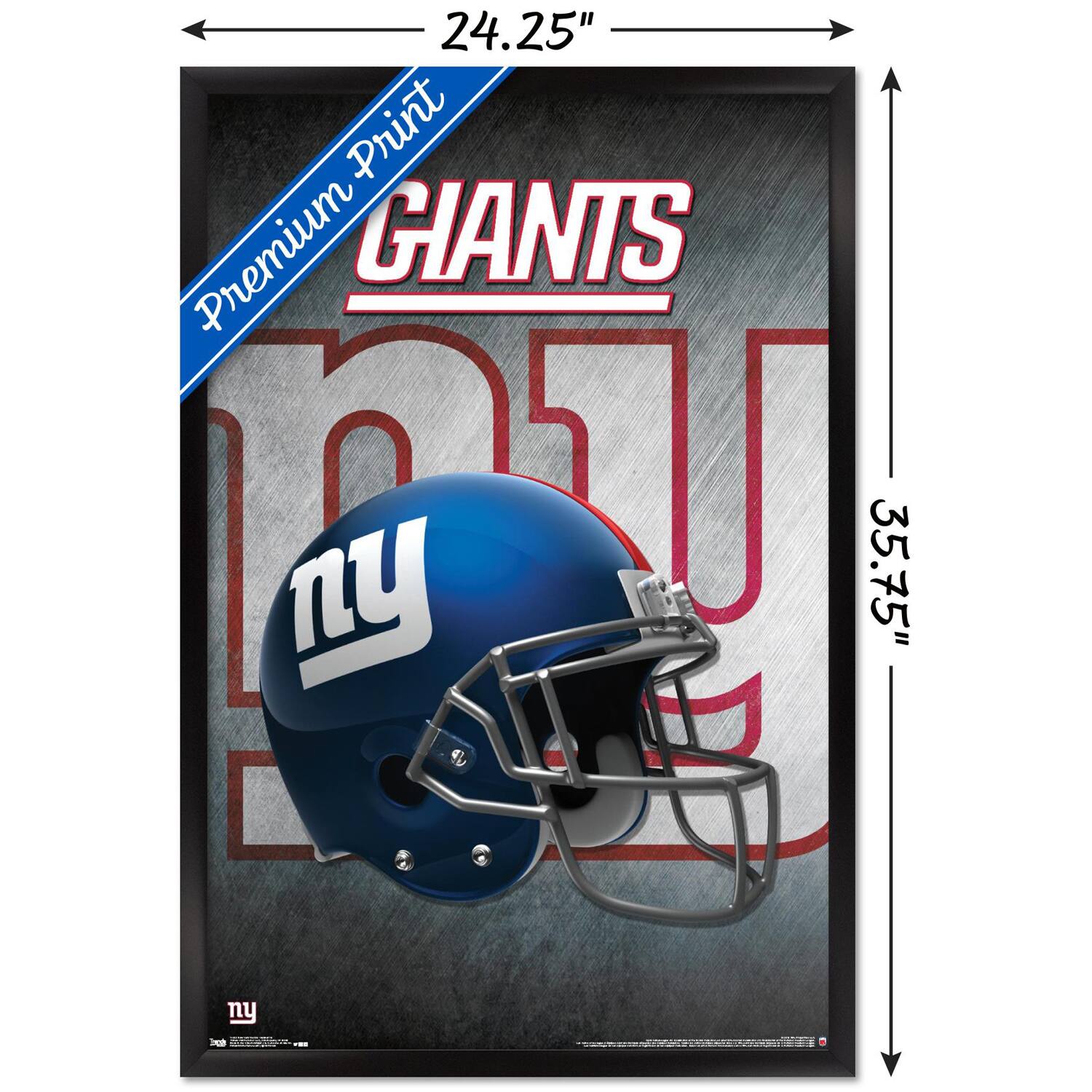 24.25" x 35.75"  
Premium Print  
GIANTS  
ny
