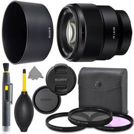 Sony - FE 85mm f/1.8 Lens with AOM Pro Starter Bundle -