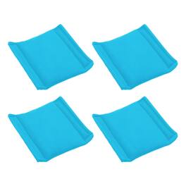 Unique Bargains - 4pcs Camera Bag Divider, 4.33x5.51x0.63in, Shockproof Padding Insert for Lens Case, Travel Photography - Light Blue