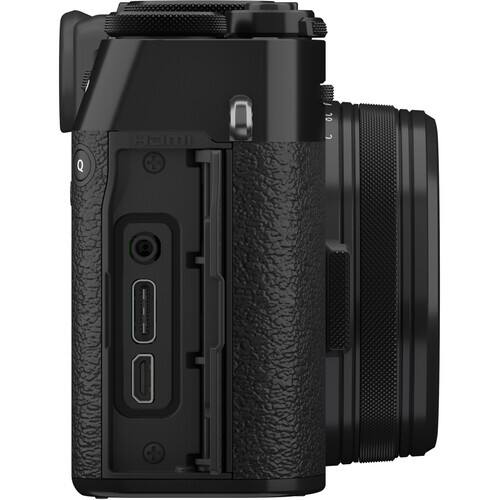 Alt View 4. Fujifilm - X100VI Digital Camera (Black) + 64GB Card + Starter Bundle - Black.