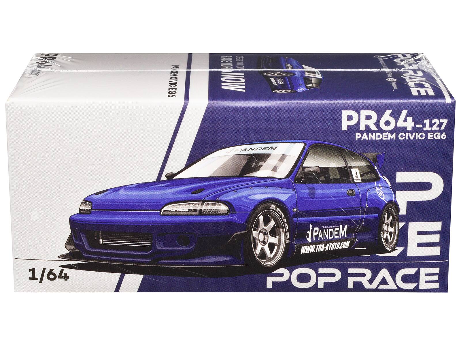 OA 1/64 PANDEM CIVIC EG6 FME WOR 0.803 G PO-RACE NOW I PR64-127 127 PANDEM CIVIC EG6 ANDEM E P POVANA PANDEM TA - E WWW.TRA-KYOTO.COM WWW. POP RACE