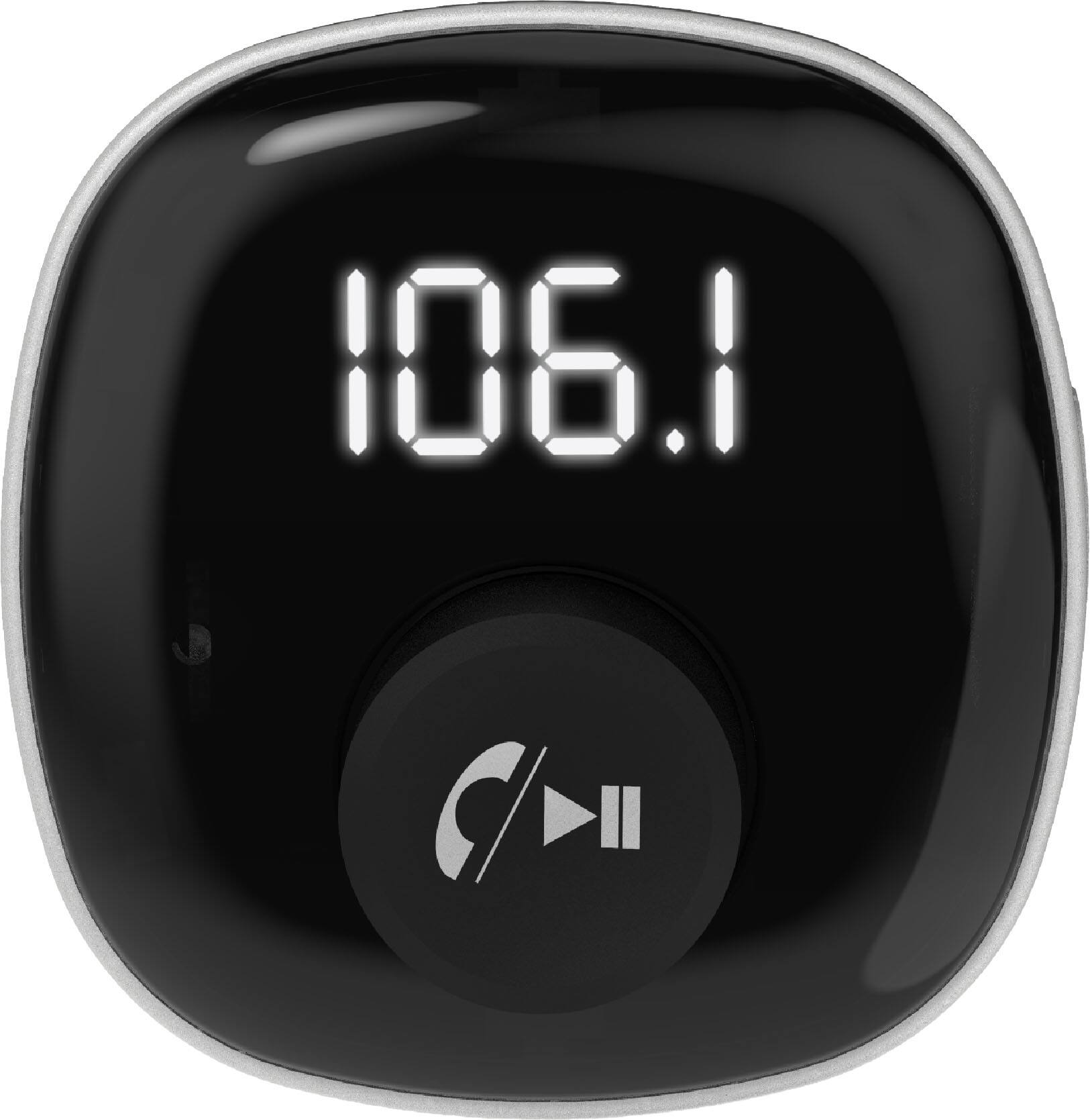 Left. Scosche - BTFREQ Bluetooth FM Transmitter,Dual 12W USB-C and USB-A Charging Ports - Black.