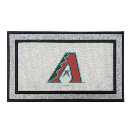 Front. Jardine - Arizona Diamondbacks 18" x 30" Indoor/Outdoor Logo Doormat - Multicolor.