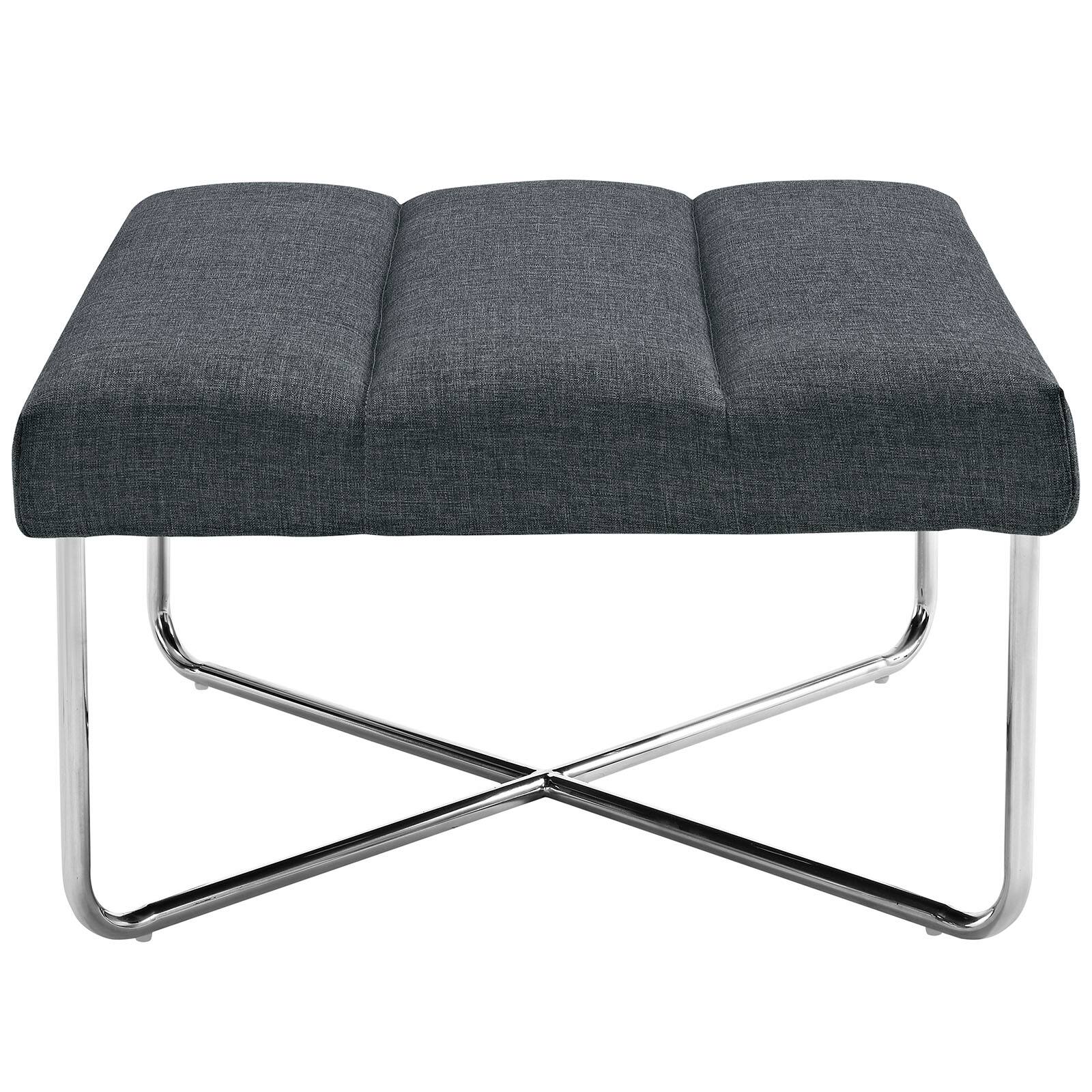 Left. Modway - Reach Upholstered Fabric Ottoman by Modway - EEI-2083-GRY.
