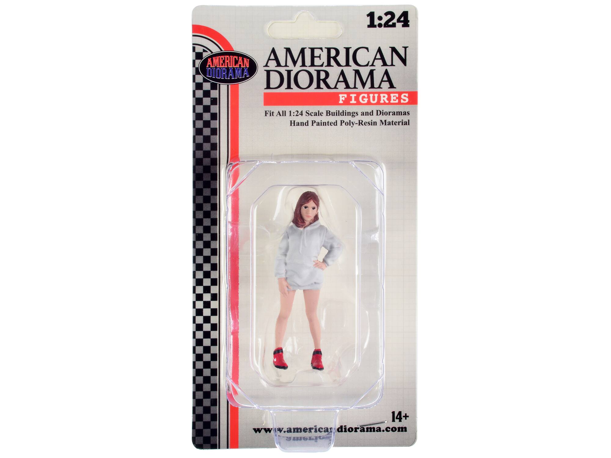 1:24 AMERICAN DIORAMA FIGURES  
Fit All 1:24 Scale Buildings and Dioramas  
Hand Painted Poly-Resin Material  
14+  
www.america.diorama.com