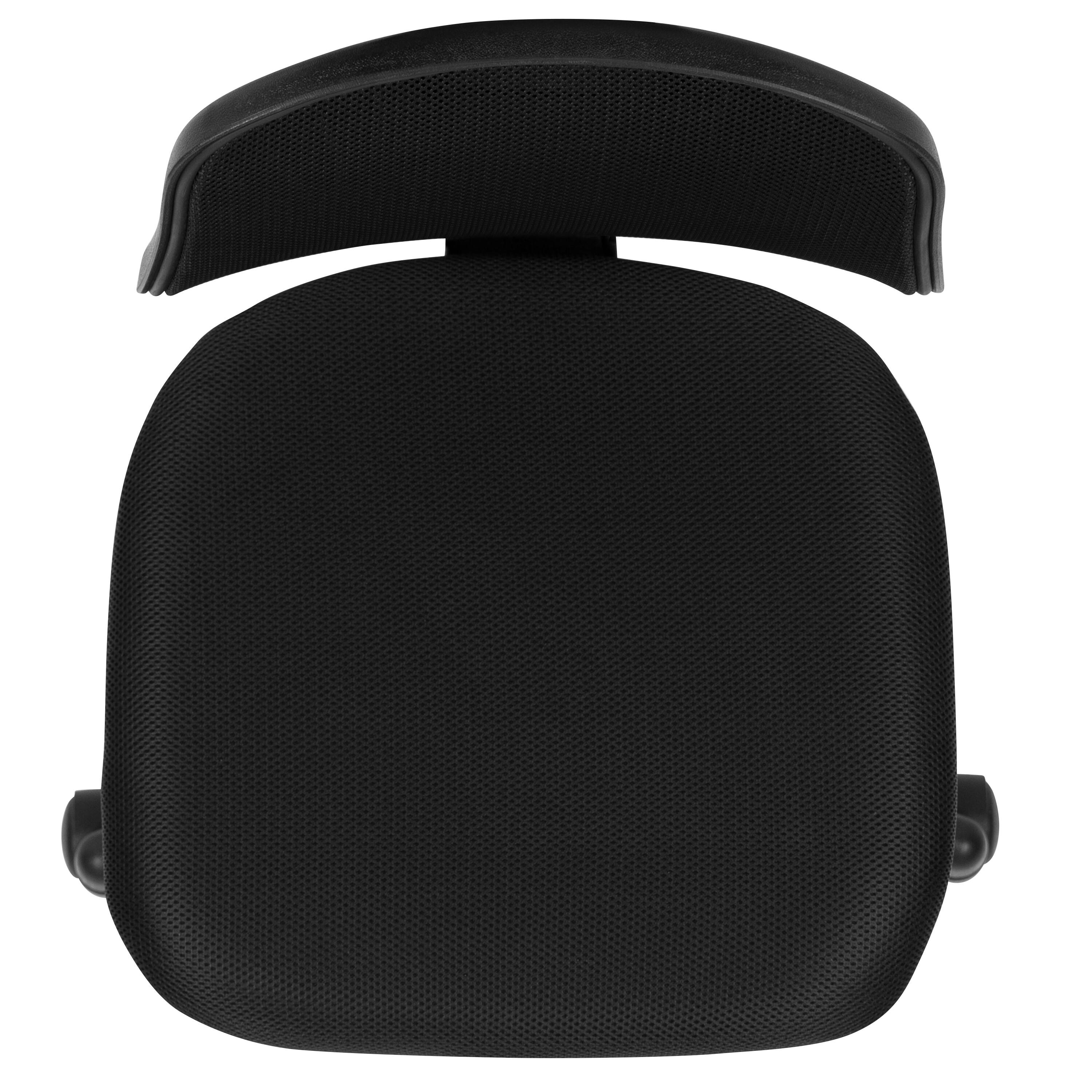 Alt View 8. Emma + Oliver - Mid-Back Mesh Swivel Task Office Chair with Pivot Back - Black.