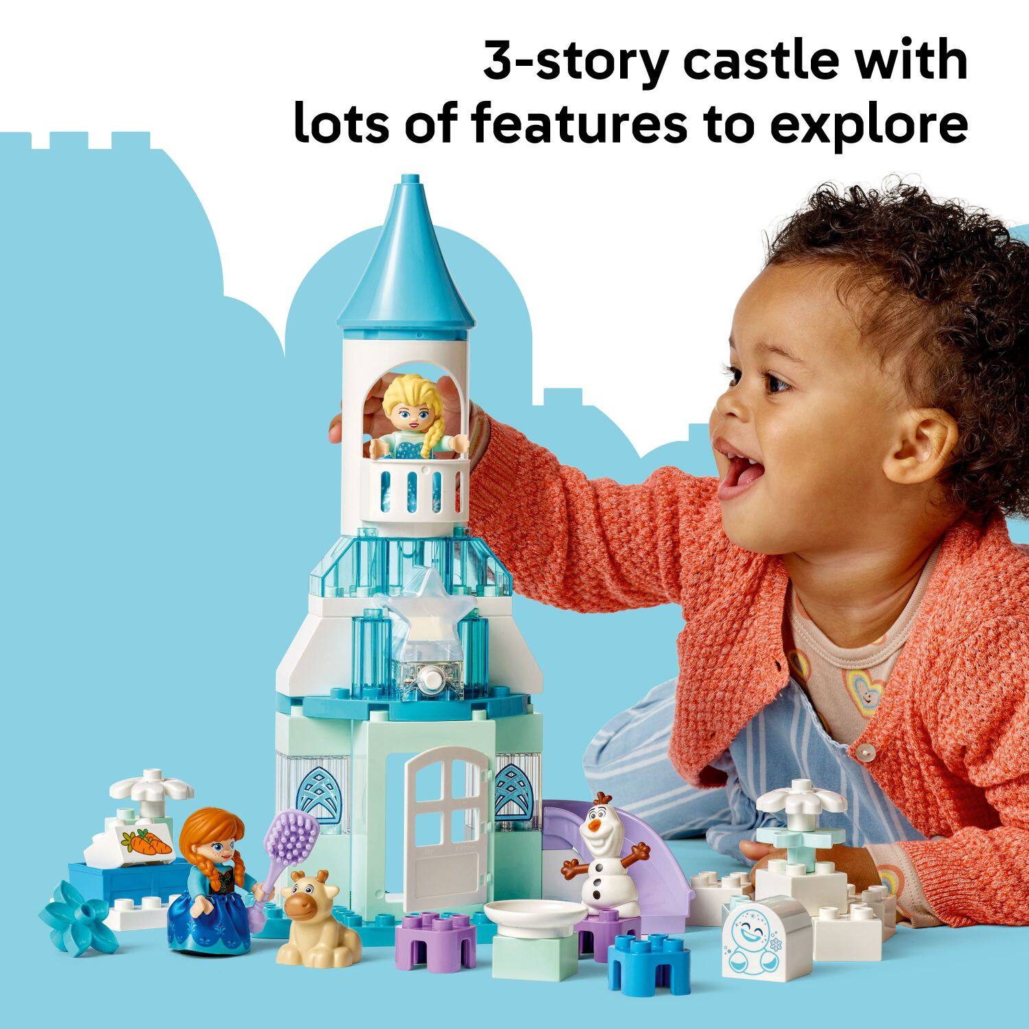 3-story castle with lots of features to explore