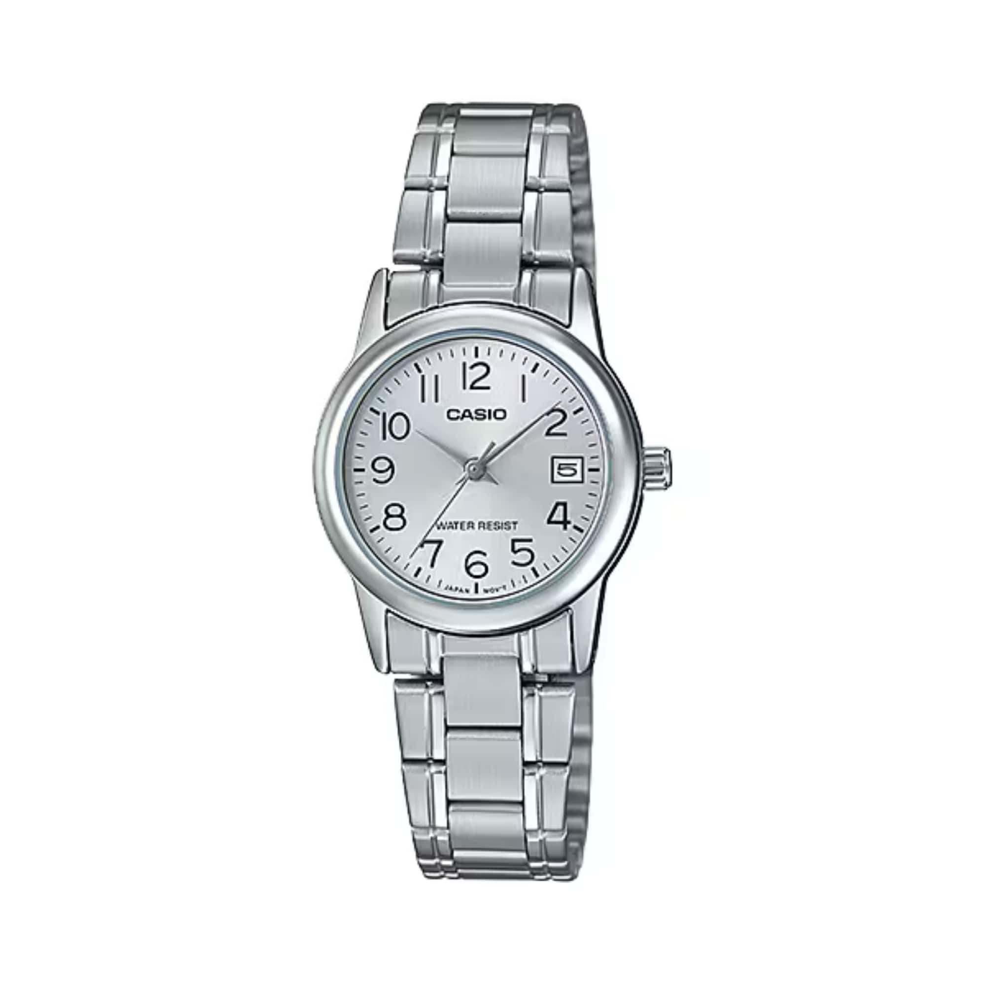 Casio - Women’s Date Watch - LTP-V002D-7BUDF - Silver