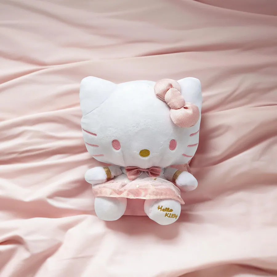 Sanrio Hello Kitty White & Pink Dress 9.5 Inch Plush K02473A - Best Buy