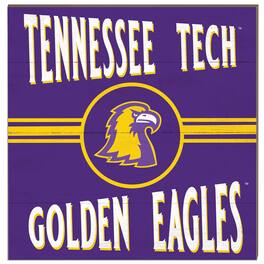 Jardine - Tennessee Tech Golden Eagles 10'' x 10'' Retro Team Sign - Purple