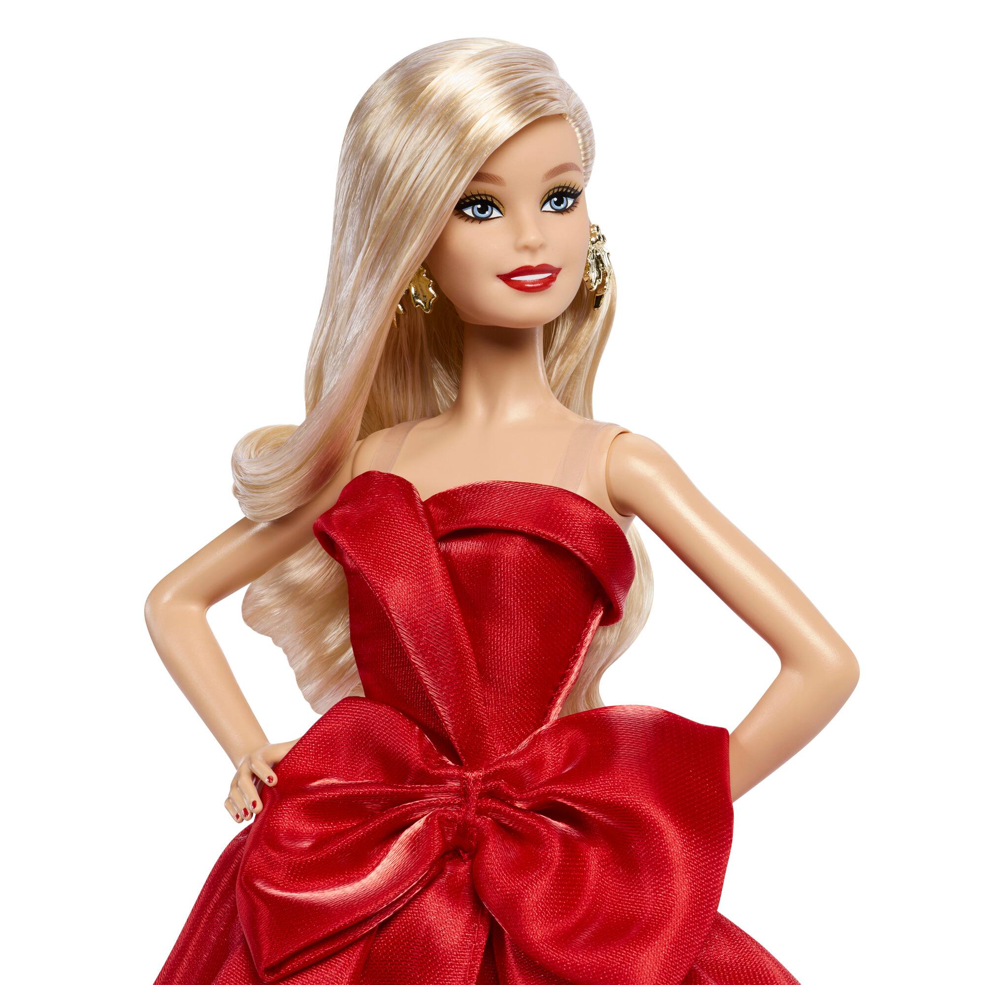 Alt View 4. Mattel - 2026 Collectible Holiday Barbie, Blonde Hair.
